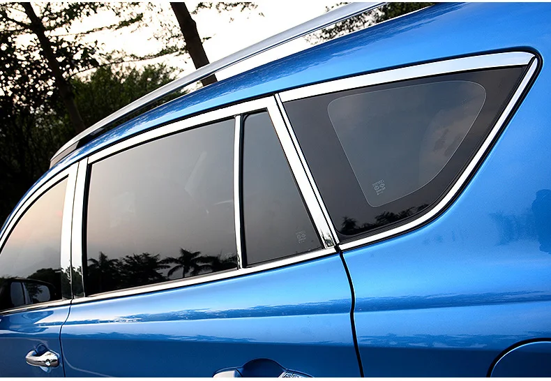Нержавеющая сталь окна автомобиля планки для toyota RAV4 2013 xa40
