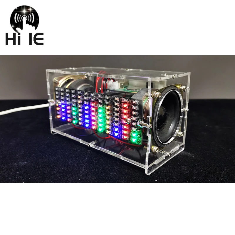 Bluetooth Speaker Assembly DIY kit Music Sound Control Spectrum LED Electronic Welding Kit Teaching Practice 2*3W Amplifier
