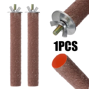 

1pc Parakeet Perch Pumice Stone Perch Nail Trimmer Canary Finch Cockatiel Parakeet 2 x 14cm Color Random For Bird Accessories