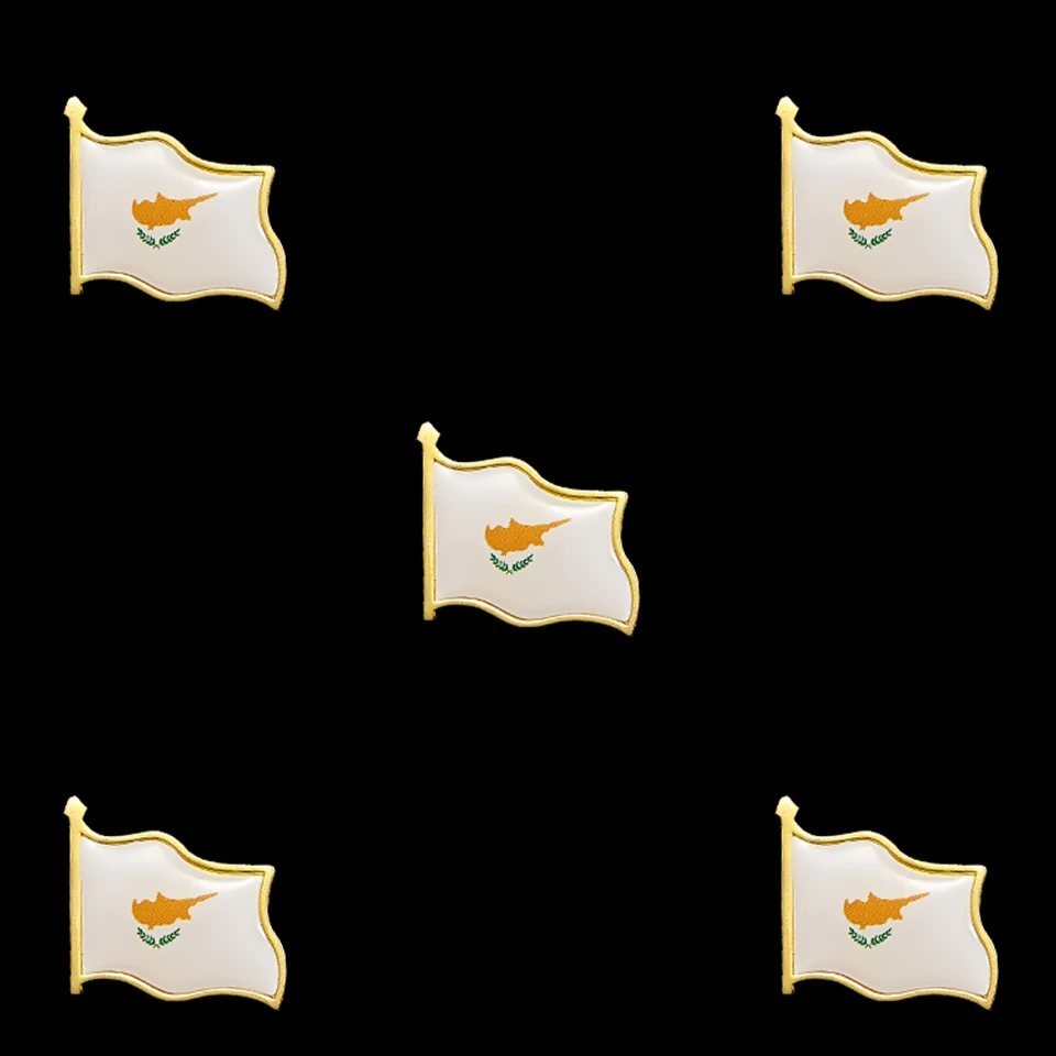 5 шт. многоцветная булавка с флагом покрытая золотой эмалью безопасные красивые