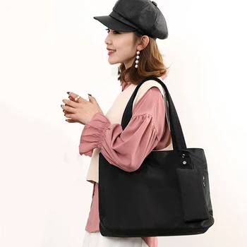 

Large Capacity Shoulder Handbag Shopping Tote Bag Beach Top-handle Bags Women Designer Nylon Handbags