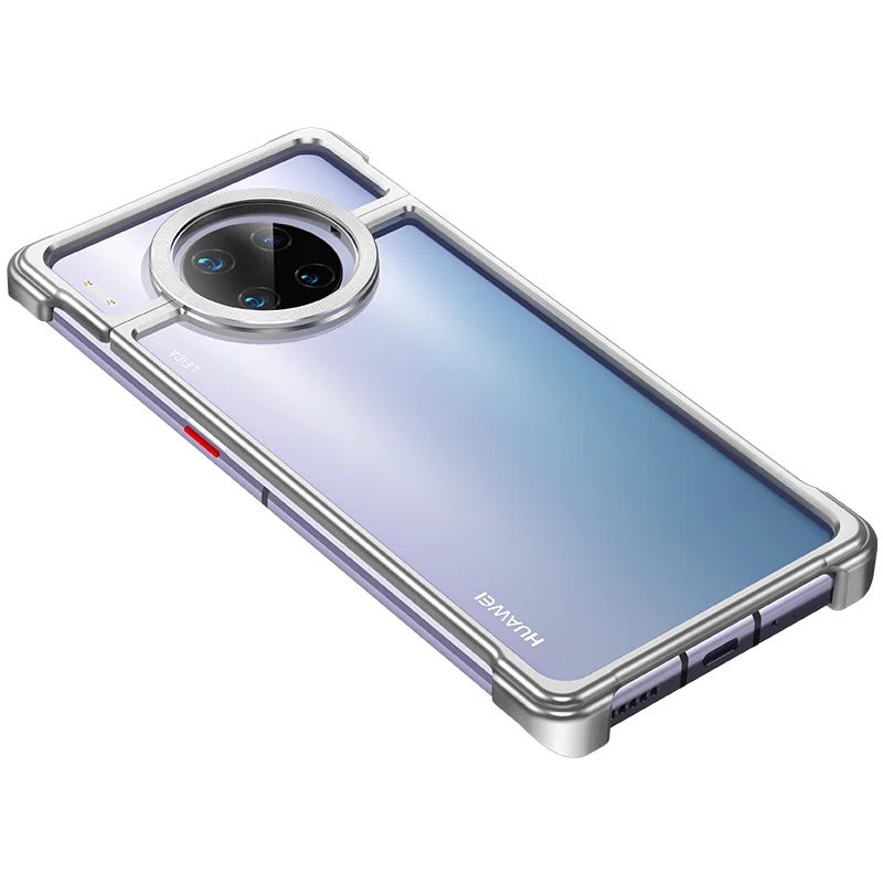 Чехол для телефона с металлической рамкой для huawei mate 20 30 mate 20 30 pro, Магнитный чехол для телефона - Цвет: silver