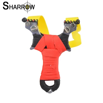 

1set High Quality Archery Stainless Steel Slingshot Catapult Camping Bow Portable Hunting Accessory for Shooting Practice