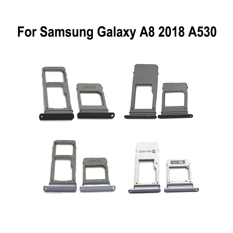 Лоток для SIM-карты телефона Samsung A8 2018 A530 A530F Galaxy A530N A530W оригинальный корпус новый