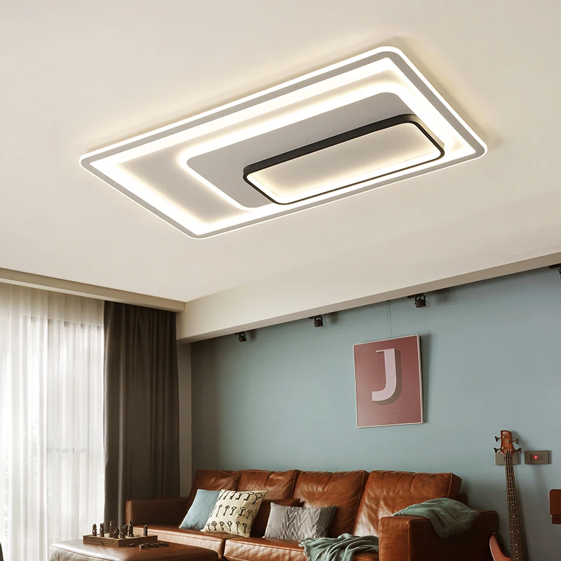 

modern led ceiling lights for indoor plafon for living room Bedroom Study room square rectangle ceiling lamp for home