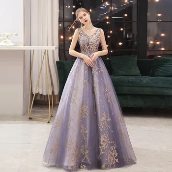 

Vestidos Quinceanera Dress 2020 New Elegant V-neck Party Prom Formal Ball Gown Bling Bling Vintage Plus Size Quinceanera Dresses