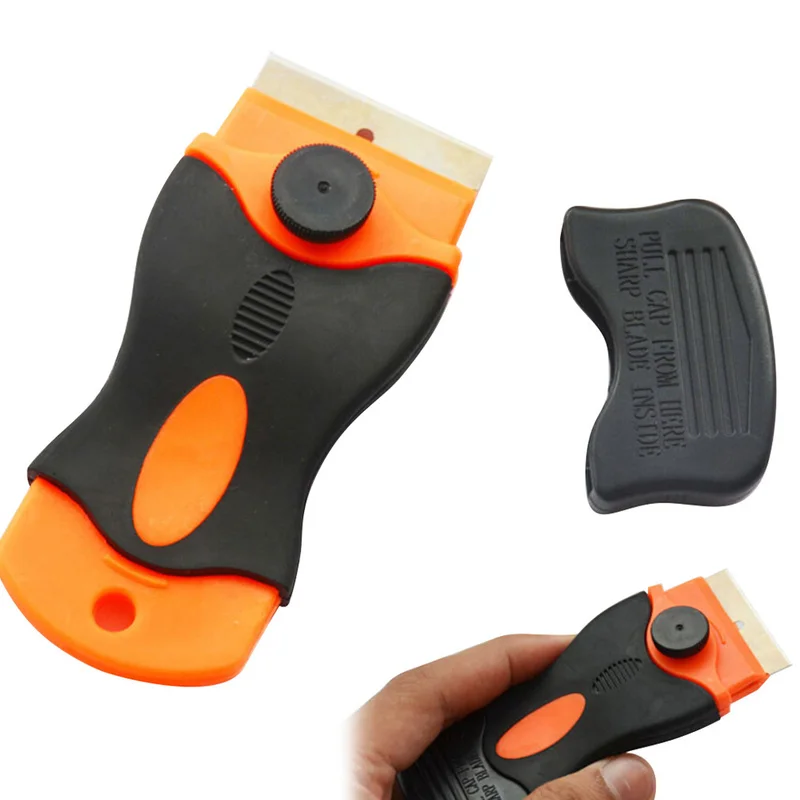 

Plastic Handle Razor Scraper Ceramic Glass Oven Window Tinting Tool Blade Spatula Cleaning Tool