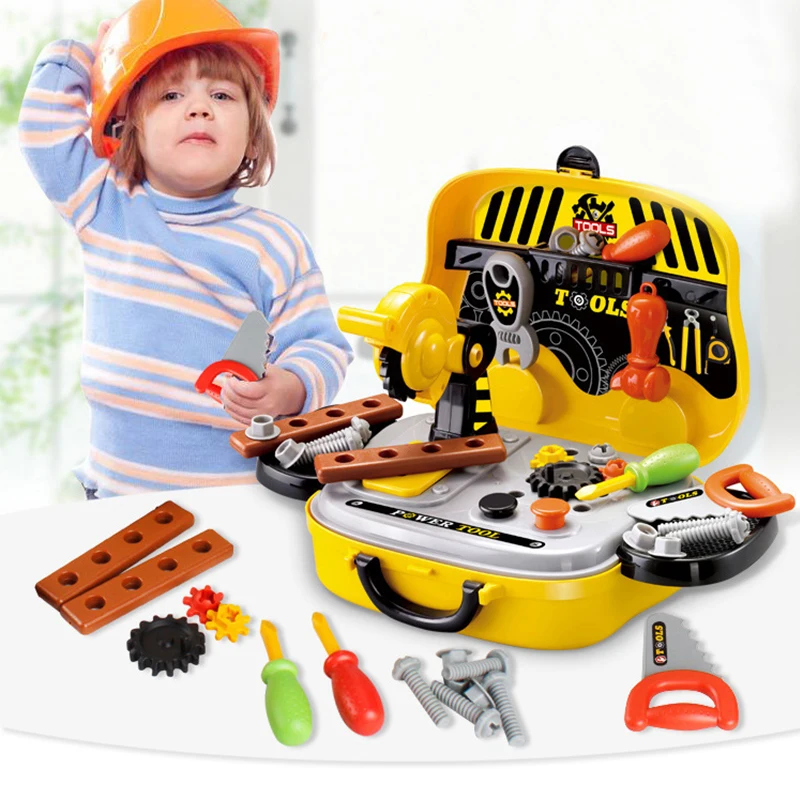 Ролевые игры игрушки дети Моделирование кухня для готовки посуда ремонтный набор Макияж чемодан доктора детские пластиковые игрушки подарки