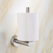 Stainless Steel Roll Paper Holder Kitchen Bathroom Washroom Anti-rolling Tissue Stand Toilet Paper Holder Accessories