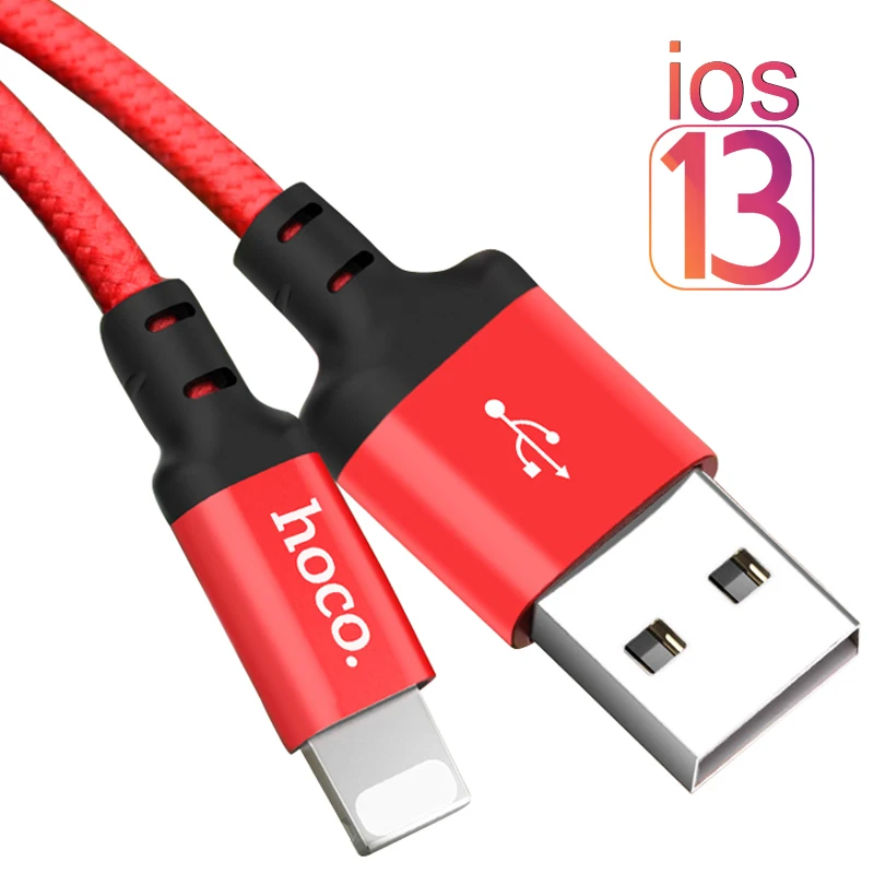 USB-кабель HoCo для iPhone 11 pro max Xr X Xs 8 7 6 plus 6s 5 iPad 2 А кабель быстрой зарядки шнур