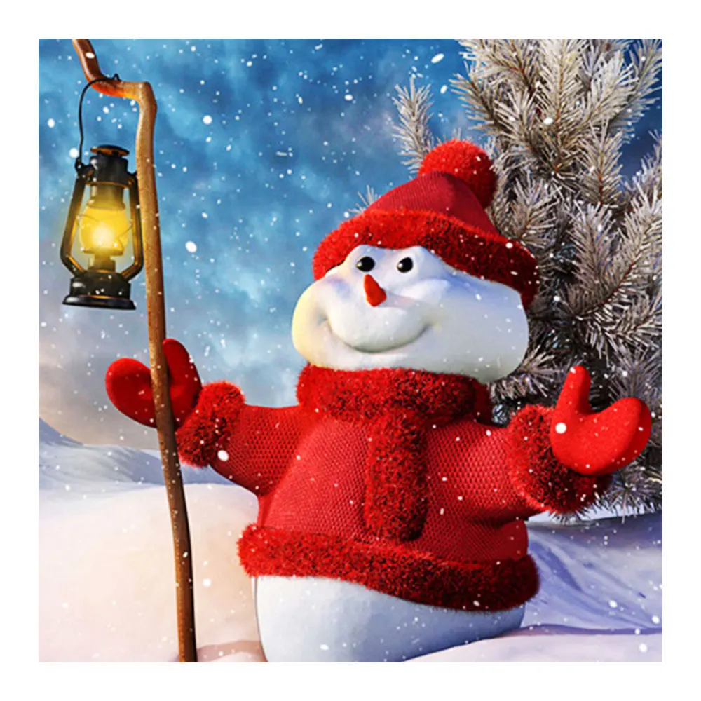

Christmas Cartoon Snowman Diamond Painting Round Full Drill Nouveaute DIY Mosaic Embroidery 5D Cross Stitch home decor gifts