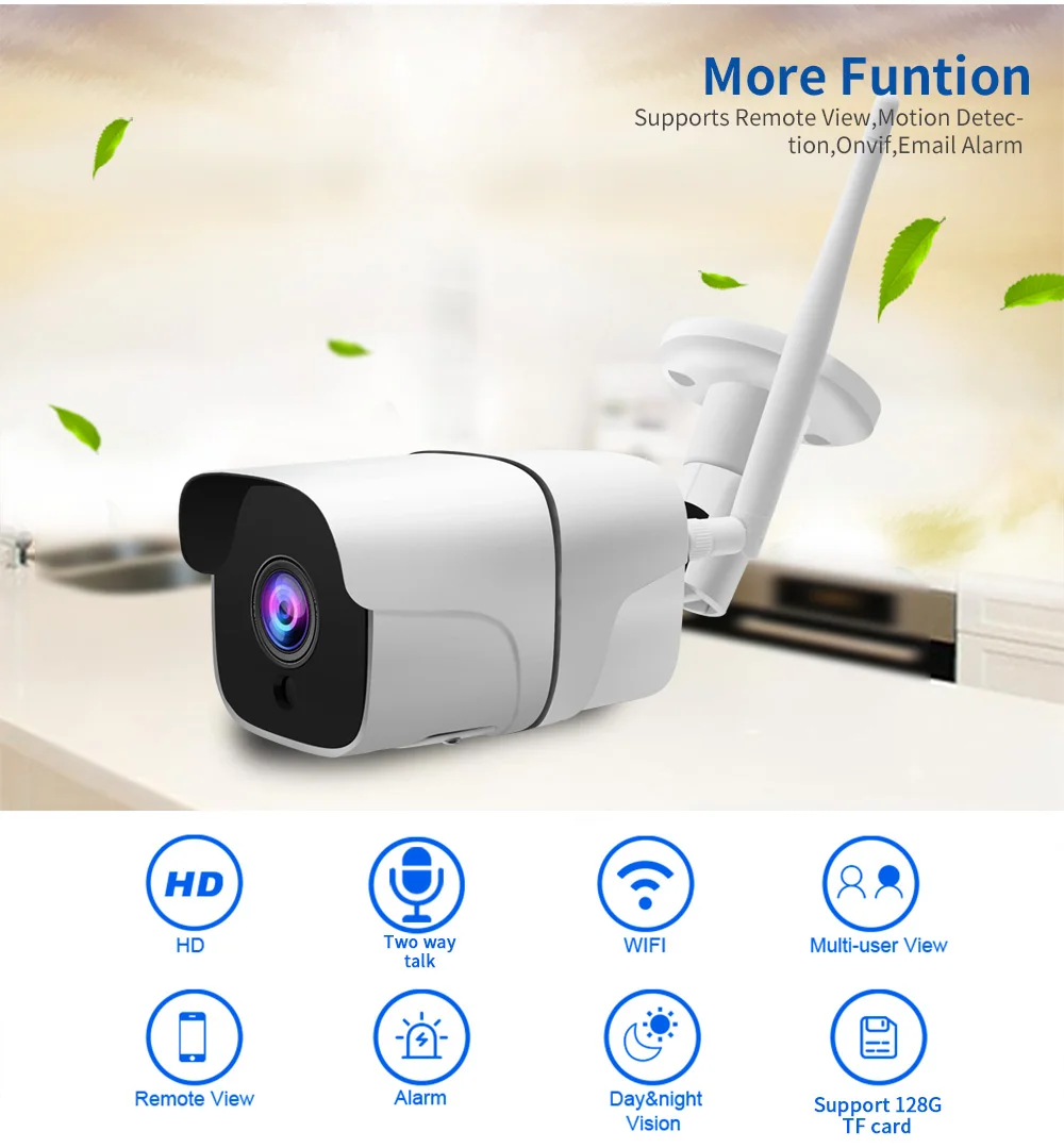 Двухсторонняя аудио 5MP Wifi ip-камера уличная Беспроводная Onvif Full HD ночного видения CCTV Bullet камера безопасности TF слот для карты приложение CamHi