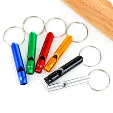 Открытый Кемпинг выживания свисток с брелок металлический путешествия портативный свисток cai pan shao детей маленький свисток