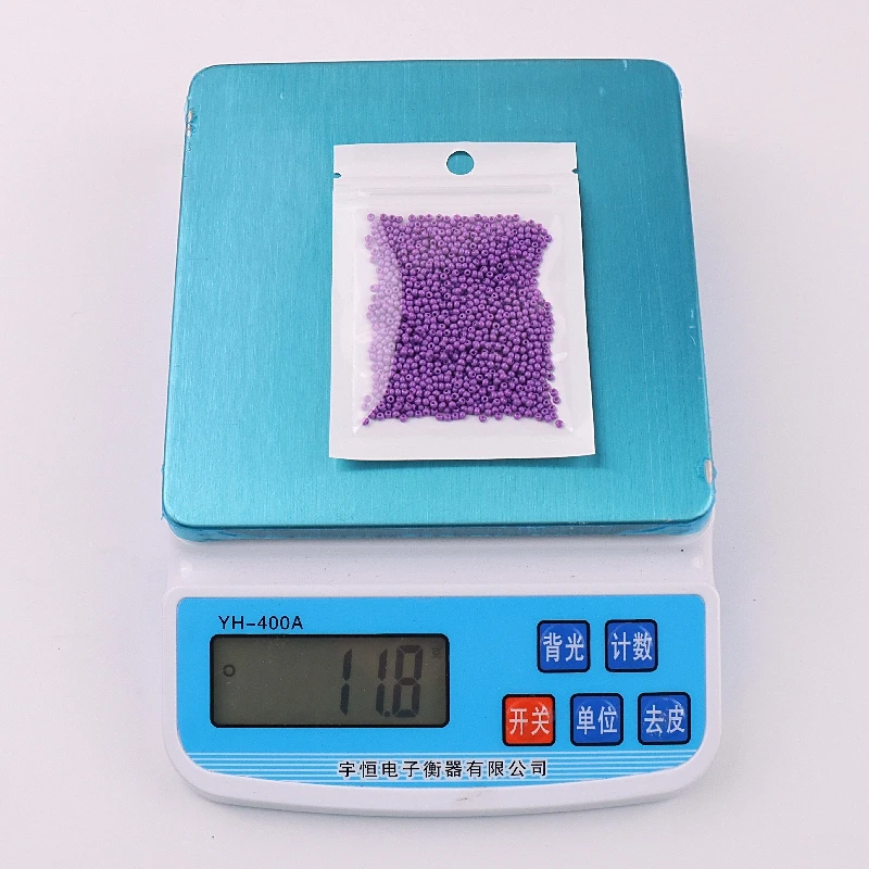 10g 720 Pieces 2mm Austria Solid Color Bead 12/0 Opaque Neon Round Beads Glass Seed Beads Handmade DIY Jewelry Bags Accessories