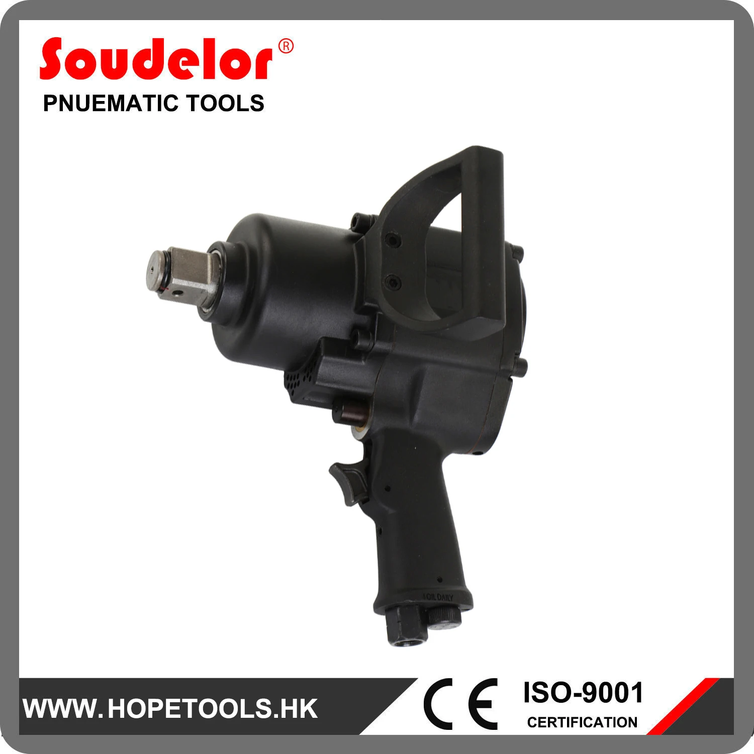 High Quality Air Impact Wrench Strong Power 3/4′′ Pneumatic Wrench Compact Air Impact Gun