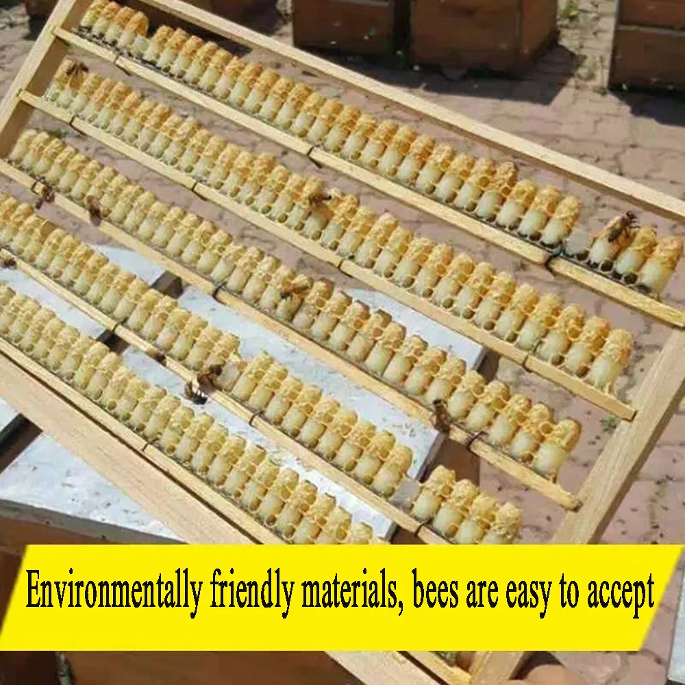 2PCS Double rows paddle flexibility professional beekeeper take hold royal jelly strips beekeeping tools plastic equipment