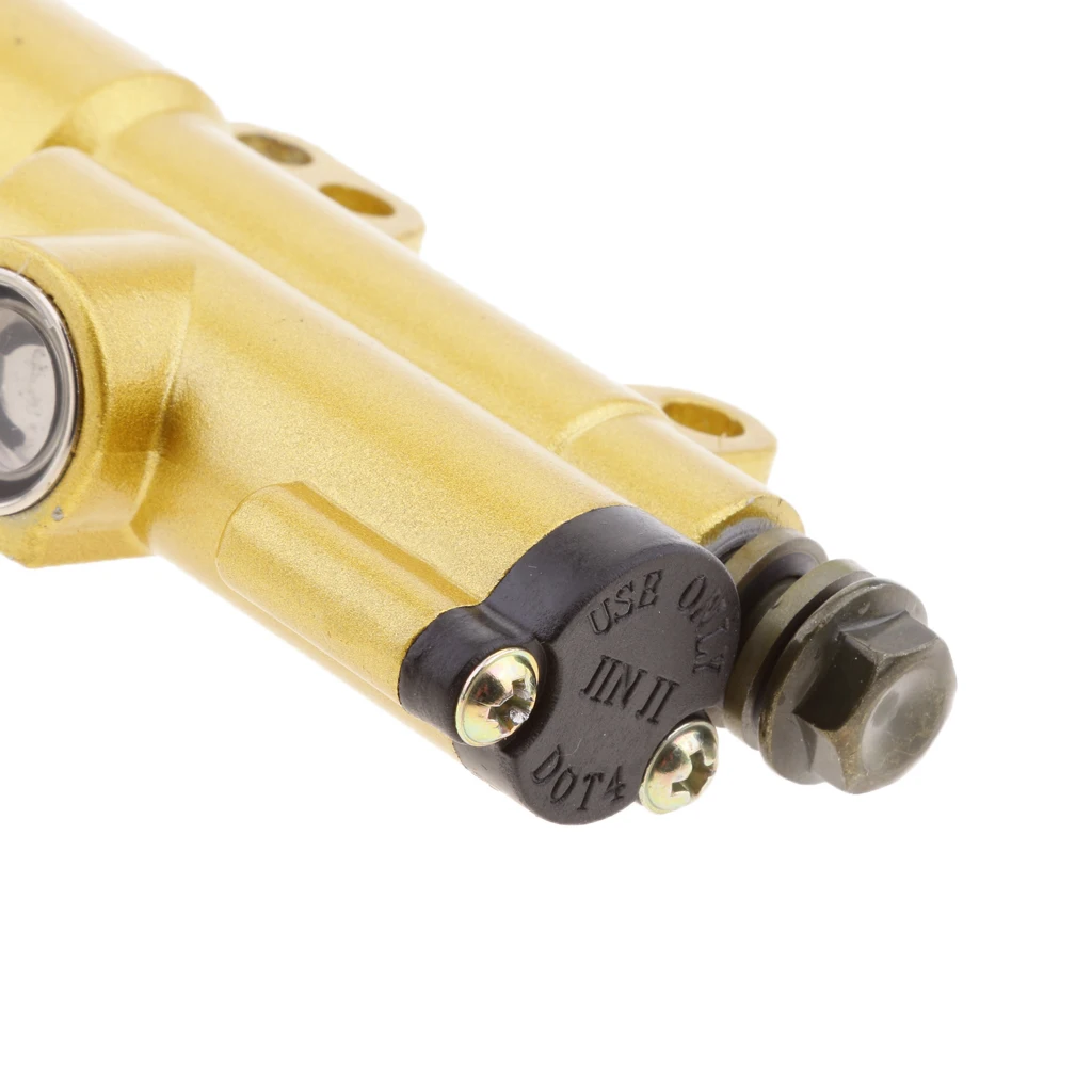 Rear Foot Brake Master Cylinder Pump for ATV 125cc 150cc 200cc Gold