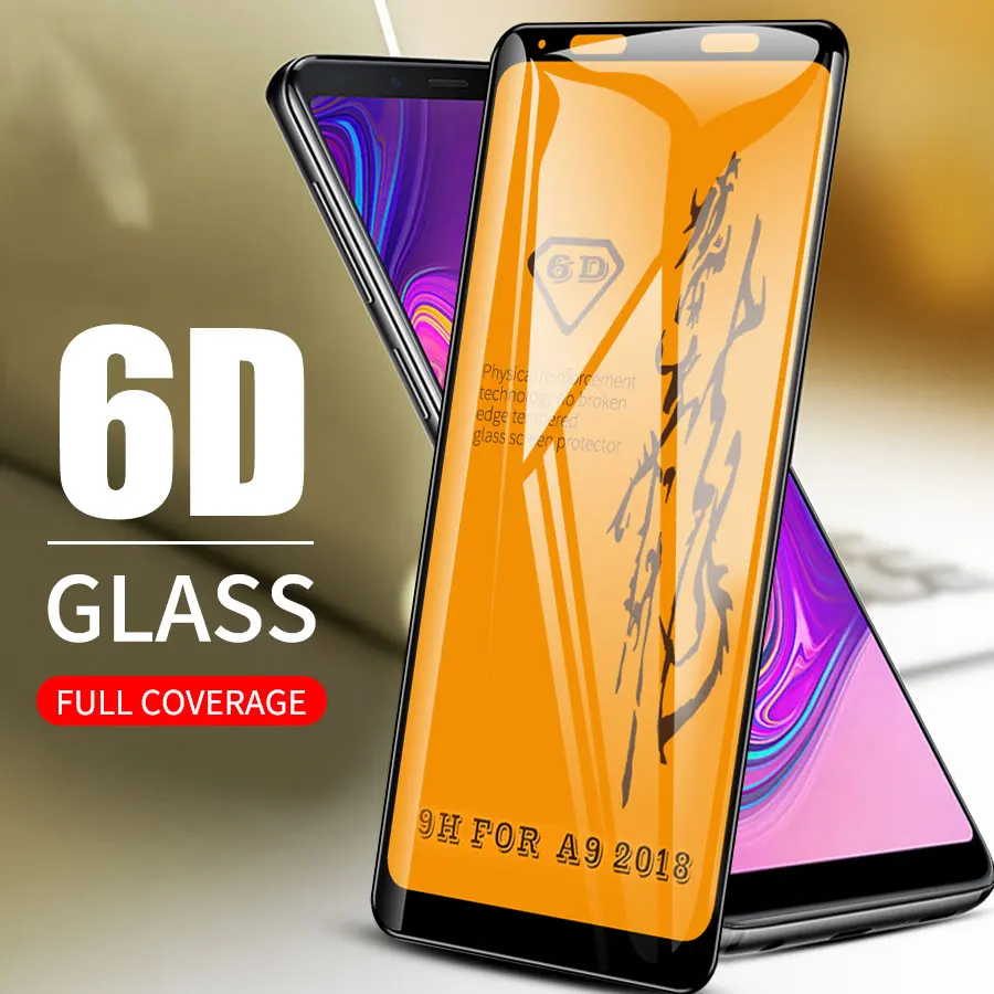 6D полностью наклеиваемая поверхность закаленное Стекло для samsung Galaxy A10 A20 A30 A40 A50 A60