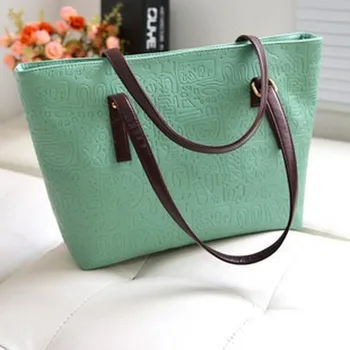 

2020 new spring and summer Korean version of the big bag PU retro Oracle simple shoulder bag portable female bag