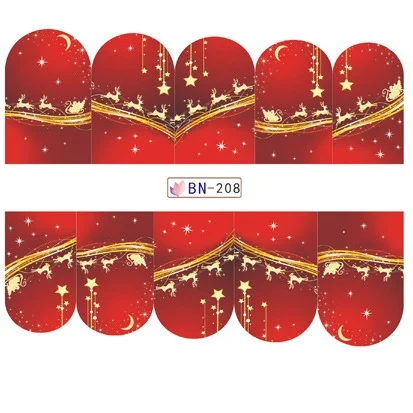 1 sheets DIY Nail Art Water Transfer Stickers color star sky moon slider adhesive Watermark Decals Women Beauty Wedding Nails | Красота и