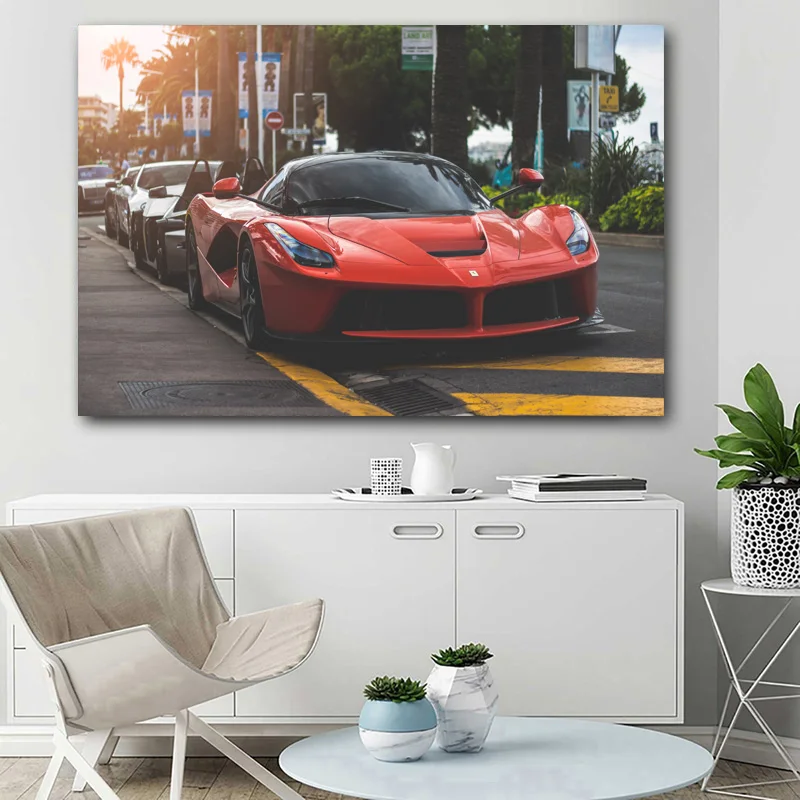 Феррари LaFerrari супер машины v12 спортивный автомобиль декоративные картины на