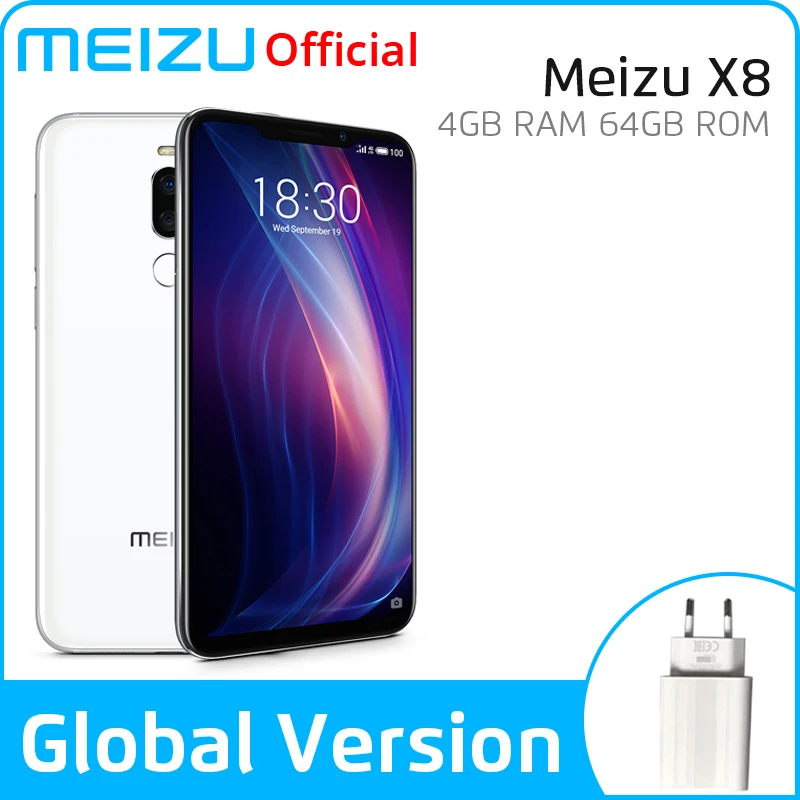 Meizu X8 4GB 64GB Global Version SmartPhone Snapdragon 710 Octa Core Mobile Phone Front 20MP Camera Fingerprint