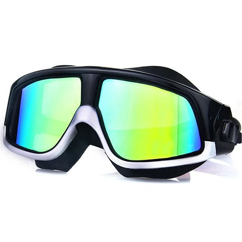 Professional Big Frame Swimming Goggles Myopia Plating Lens Anti-fog  Diopter Diving Glasses Anti-UV Men Women Eyewear Case 5