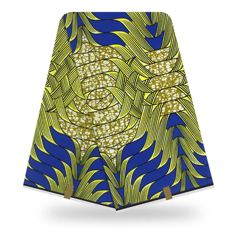 Анкара ткань tissu для платья настоящий воск высокое качество хлопок африканская ткань воск принты ткань - Цвет: YJ751207C16