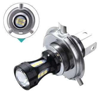 

Motorbike Converted Lamp Led Headlight H4 Three Jaw Lamp Directly Inserted General Headlights 3030 Motorcycle Headlights