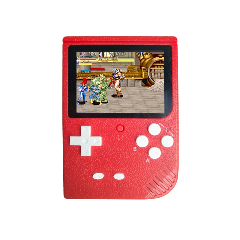 Портативный игровой плеер встроенный пять эмулятор 2000 ретро классические игры видео игры консоль 3,0 дюймовый экран портативный мини - Цвет: Red