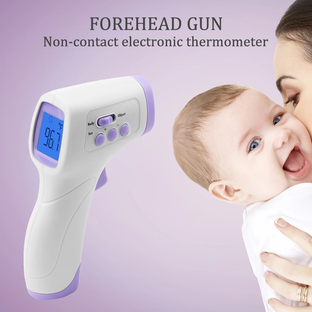 

Baby Adult Body Forehead Temperature Non-Contact Thermometer Infrared Meter Pyrometer Forehead Thermometer Infrared