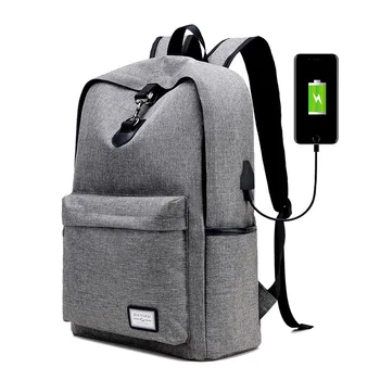 

Backpack Male Usb Rechargeable Backpack Student School Bag Casual Backpack