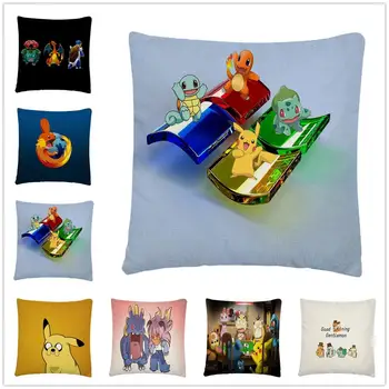 

Popular Anime Dragon Ball Z Cartoon Pattern Linen Cushion Cover Pillow Case for Home Sofa Car Decor Pillowcase45X45cm