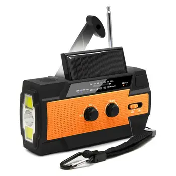

2020 4000mAh Solar Hand Crank Weather AM/FM/NOAA Radio Emergency Flashlight & Motion Sensor Light SOS Alarm Portable Japan