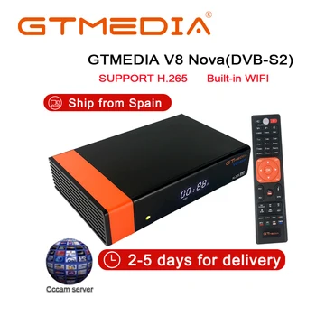 

Gtmedia V8X Receptor Upgraded V8 Nova/Honor Power By Freesat V9 Super Built-in WIFI 1080P DVB-S2 Decoder H.265 HD Built In Wifi