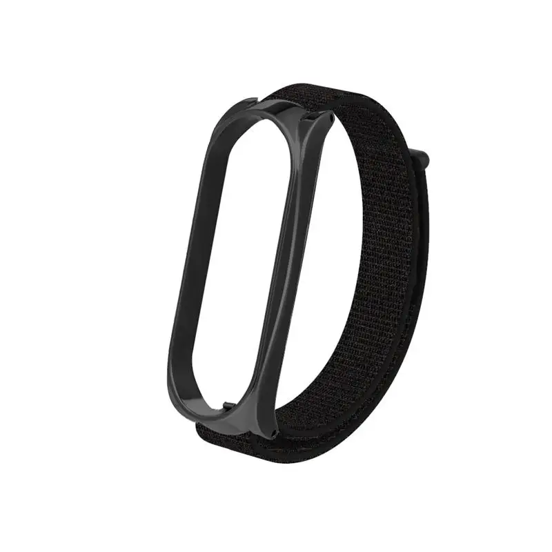 Black AKBNSTED для Xiaomi Mi Band 4 смарт-браслет Цветной нейлоновый ремешок для часов Xiaomi Mi Band 4 спортивные часы сменный Браслет - Цвет: Black
