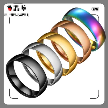 

2020 Europe Arc Five Smooth qing lv jie Fashion Spherical Simple Plain Circle Ring