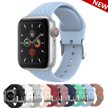 

3D Texture Strap for Apple watch 5 band 44mm 40mm iwatch band 38mm 42mm Sport Silicone watchband bracelet Apple watch 4 3 2 1 44
