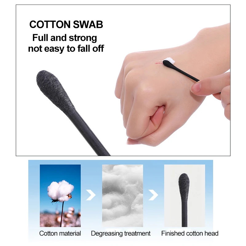 5/10/30pcs Cotton Swab Sticks Ear Wax Cleaner Acne Squeezing Blackhead Acne Removing Makeup Cotton Swab Stick Muti-Function Tool 3