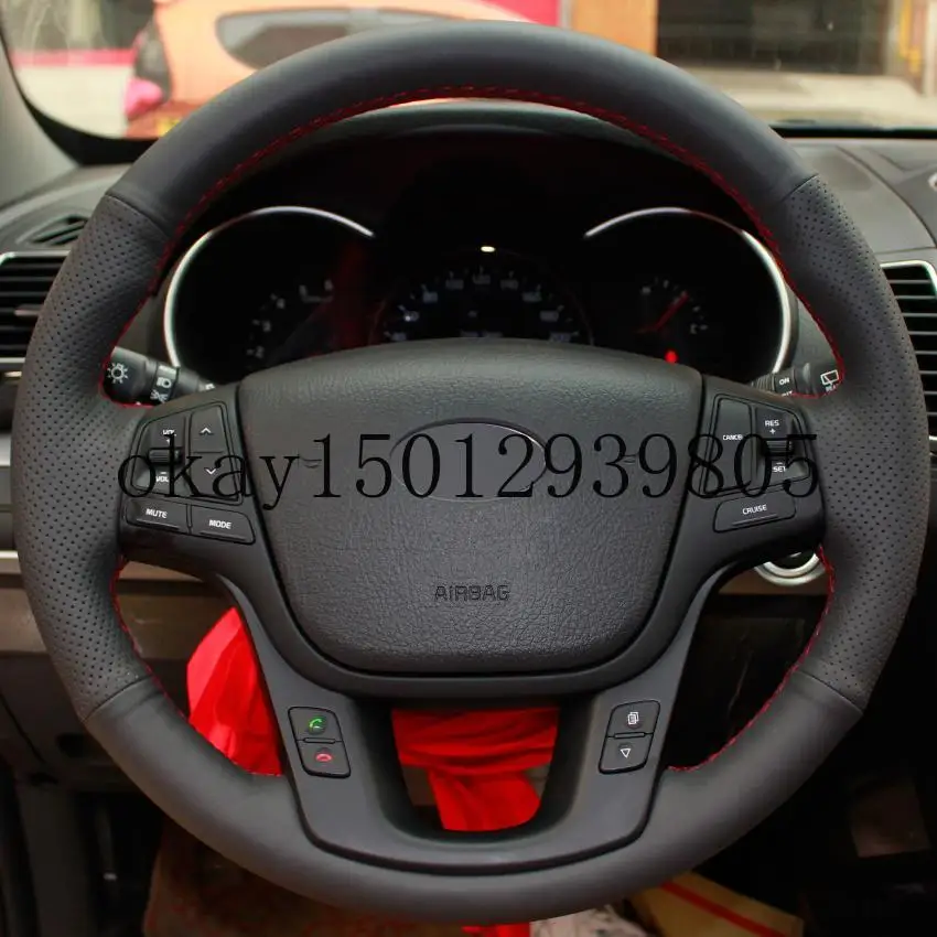 Черный чехол из натуральной кожи для Kia Sorento 2009-2014 Cadenza K7 2011-2015 | Автомобили и