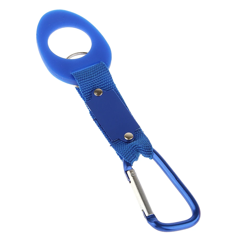 

Aluminum Alloy Carabiner Key Chain Water Bottle Hanging Buckle Hook Clip Blue Climbing Accessories