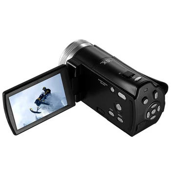 

Wide Angle 30fps USB Rechargeable Rotation Screen With Microphone 16X Digital Zoom Video Camera Camcorder Vlogging FHD 1080P