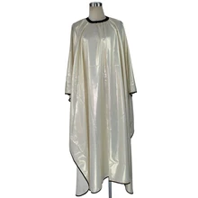 Professional XL Hair Cutting Cape Gold Hairdressing Wrap G-90 For Adult In Fashion Design Barber Haircut Gown In Good Quality