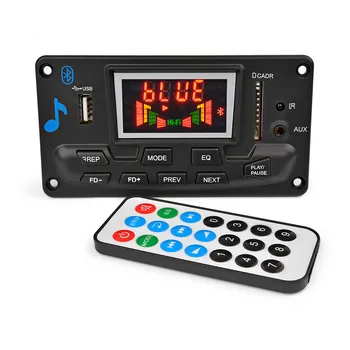 

AIYIMA 12V Bluetooth 4.2 MP3 Decoder Audio Module Spectrum Display Lossless APE Decoding Support APP EQ FM AUX Car Accessories