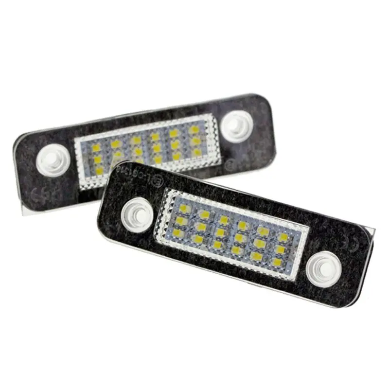 

2Pcs 12V 18 LED Car License Plate Light White Number Plate Lamps Light SMD For Ford Fusion for Mondeo/MK2 for Fiesta MK5 G6KC