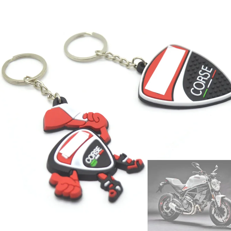 

Motorcycle Model Keychain Keyring Key Chain Key Ring Holder For DUCATI MONSTER M400 M600 M620 M900 M750/M750IE HYPERMOTARD 821
