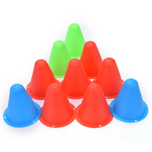 Mark Cup Skateboard Football Soccer Rugby Speed Fitness Equipment Drill Space Marker Cones Slalom For Roller Skating 10 PCS
