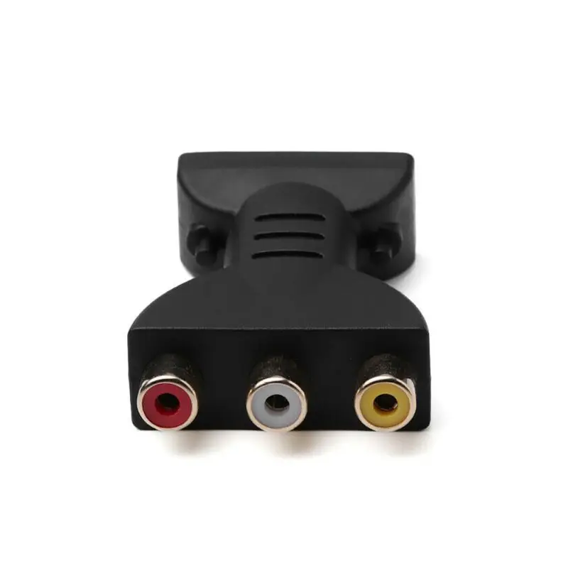 Мини портативный HDMI штекер на 3 RCA видео Аудио Адаптер Plug and play компонент Конвертер