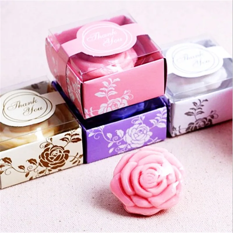 1pcs rose soap bride to wedding decoration to the guest's small gift bride show party decoration gift hen party supplies-C