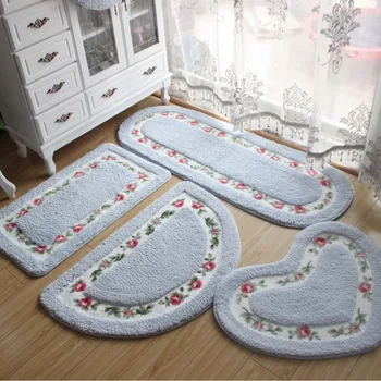

High Quality Bath Mat Toilet Non-slip Water Absorption Foot Mats Rugs For Kitchen Bathroom Carpet 1pc Living Room Floor Carpets